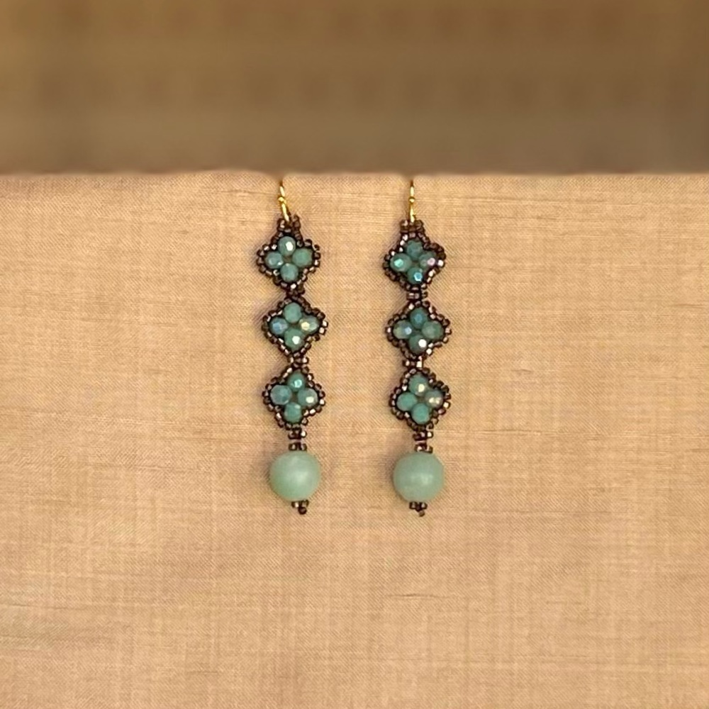New Handmade Seed Bead Earrings